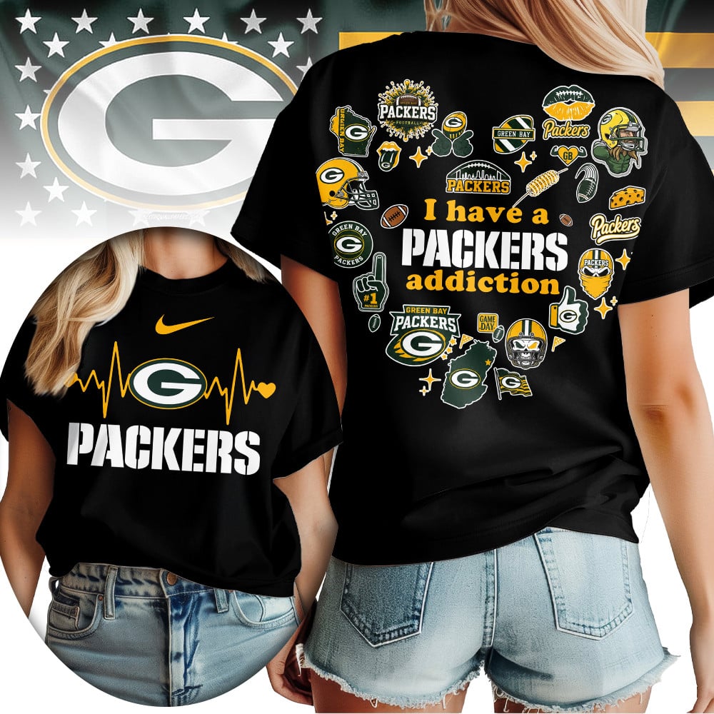 Gb.packers | Premium .n.f.l. Heartbeat Fan Spirit 3d Shirt