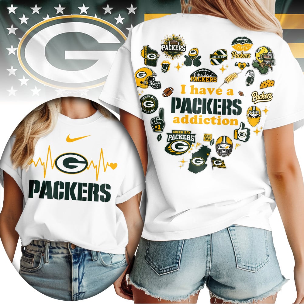 Gb.packers | Premium .n.f.l. Heartbeat Fan Spirit 3d Shirt