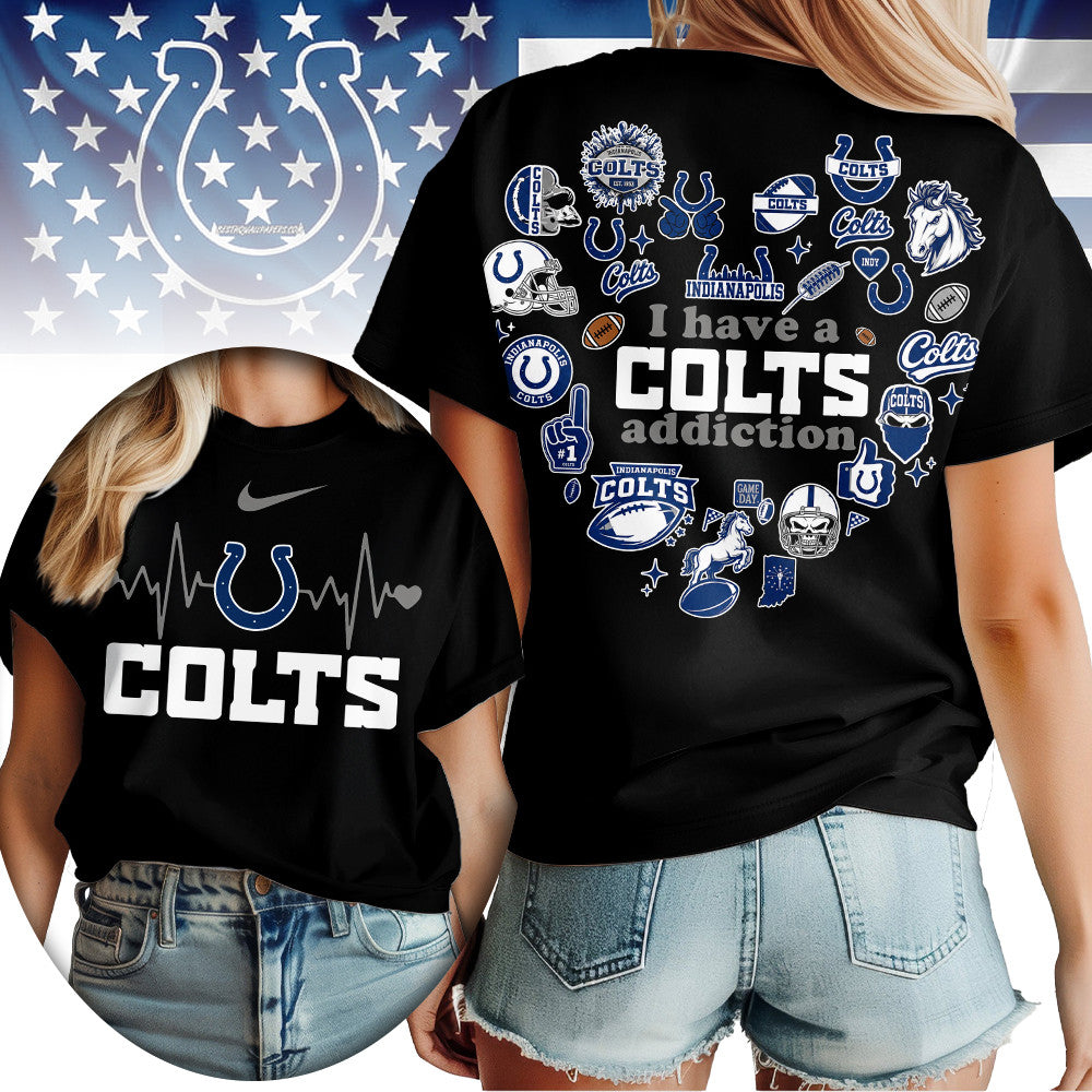 I.colts | Premium .n.f.l. Heartbeat Fan Spirit 3d Shirt