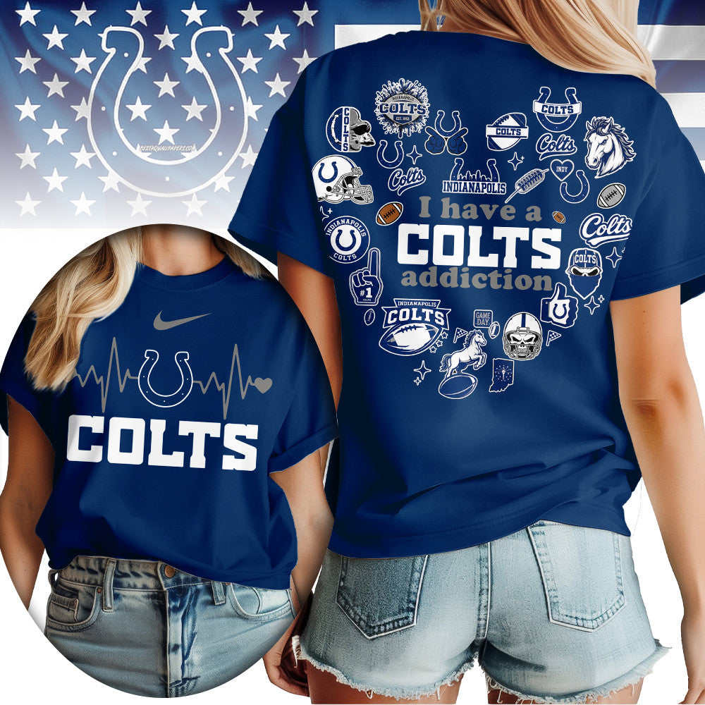 I.colts | Premium .n.f.l. Heartbeat Fan Spirit 3d Shirt