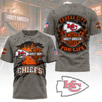 Kc.chiefs | Premium  Harley Davidson For Life 3d Shirt Nf1