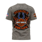 I.colts | Premium  Harley Davidson For Life 3d Shirt Nf1