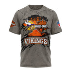M.vikings | Premium  Harley Davidson For Life 3d Shirt Nf1