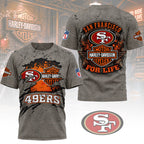 Sf.49ers | Premium  Harley Davidson For Life 3d Shirt Nf1