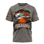 M.dolphins | Premium  Harley Davidson For Life 3d Shirt Nf1