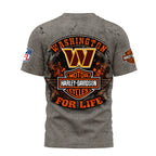 W.commanders | Premium  Harley Davidson For Life 3d Shirt Nf1