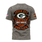 Gb.packers | Premium  Harley Davidson For Life 3d Shirt Nf1