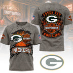 Gb.packers | Premium  Harley Davidson For Life 3d Shirt Nf1