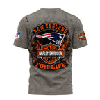 Ne.patriots | Premium  Harley Davidson For Life 3d Shirt Nf1