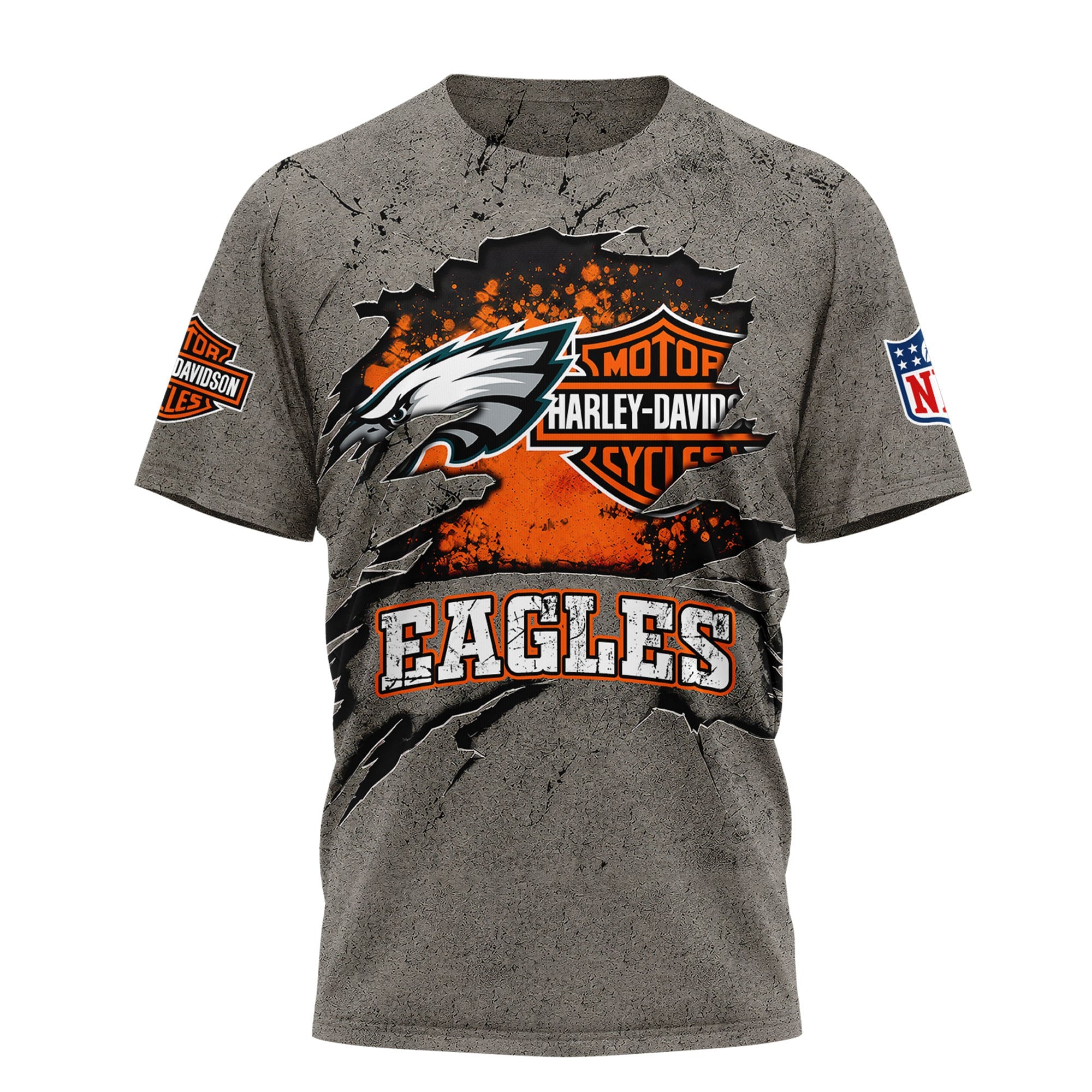 P.eagles | Premium  Harley Davidson For Life 3d Shirt Nf1