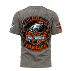 P.eagles | Premium  Harley Davidson For Life 3d Shirt Nf1