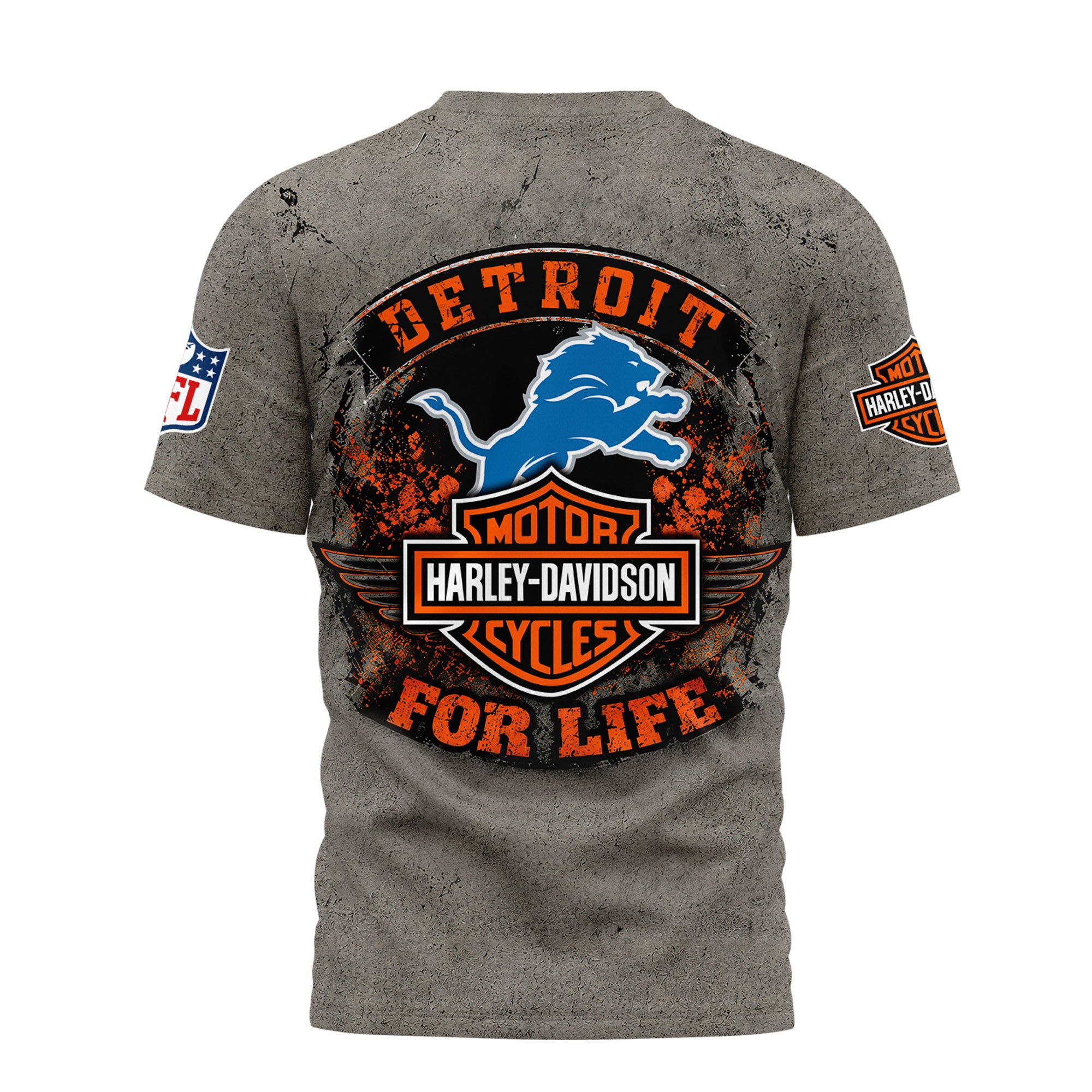 D.lions | Premium  Harley Davidson For Life 3d Shirt Nf1