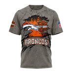 D.broncos | Premium  Harley Davidson For Life 3d Shirt Nf1