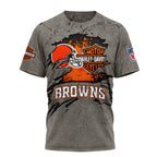 C.browns | Premium  Harley Davidson For Life 3d Shirt Nf1
