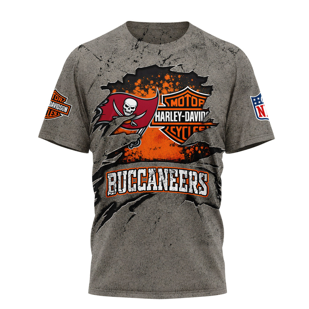 Tb.buccaneers | Premium  Harley Davidson For Life 3d Shirt Nf1