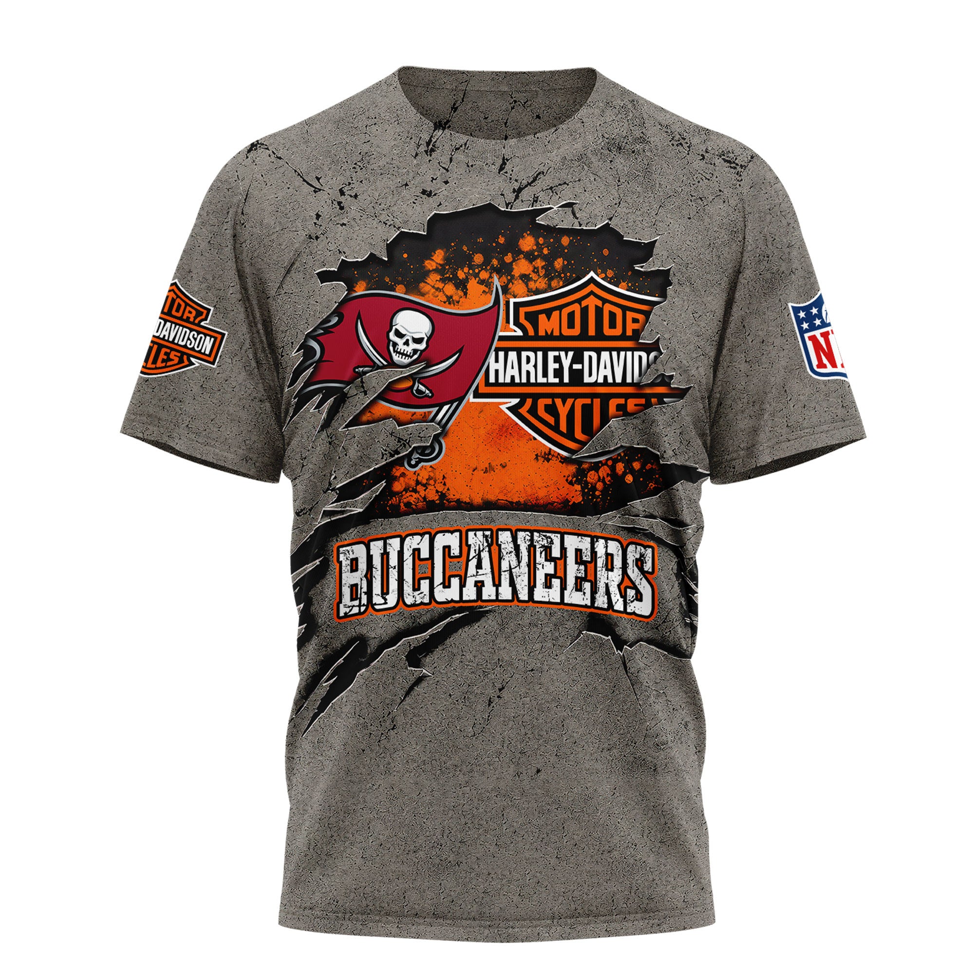 Tb.buccaneers | Premium  Harley Davidson For Life 3d Shirt Nf1