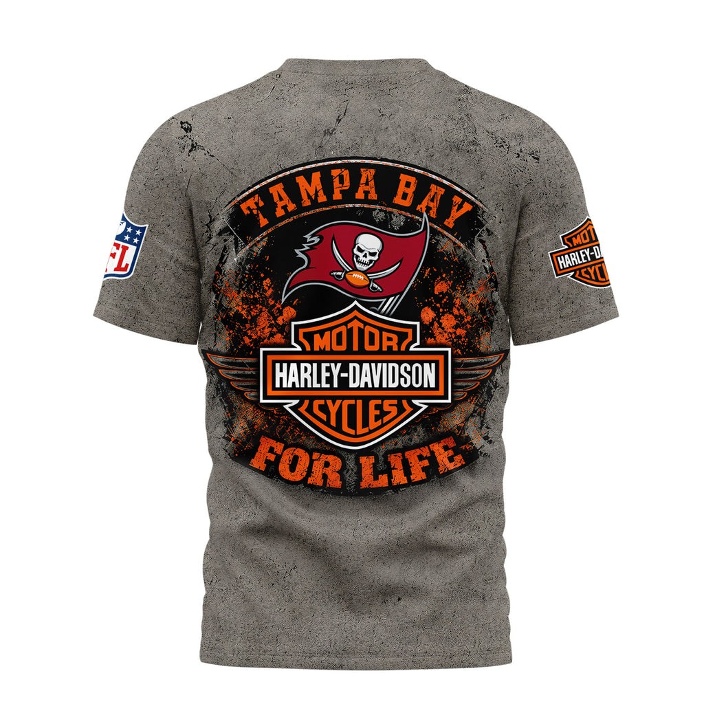 Tb.buccaneers | Premium  Harley Davidson For Life 3d Shirt Nf1