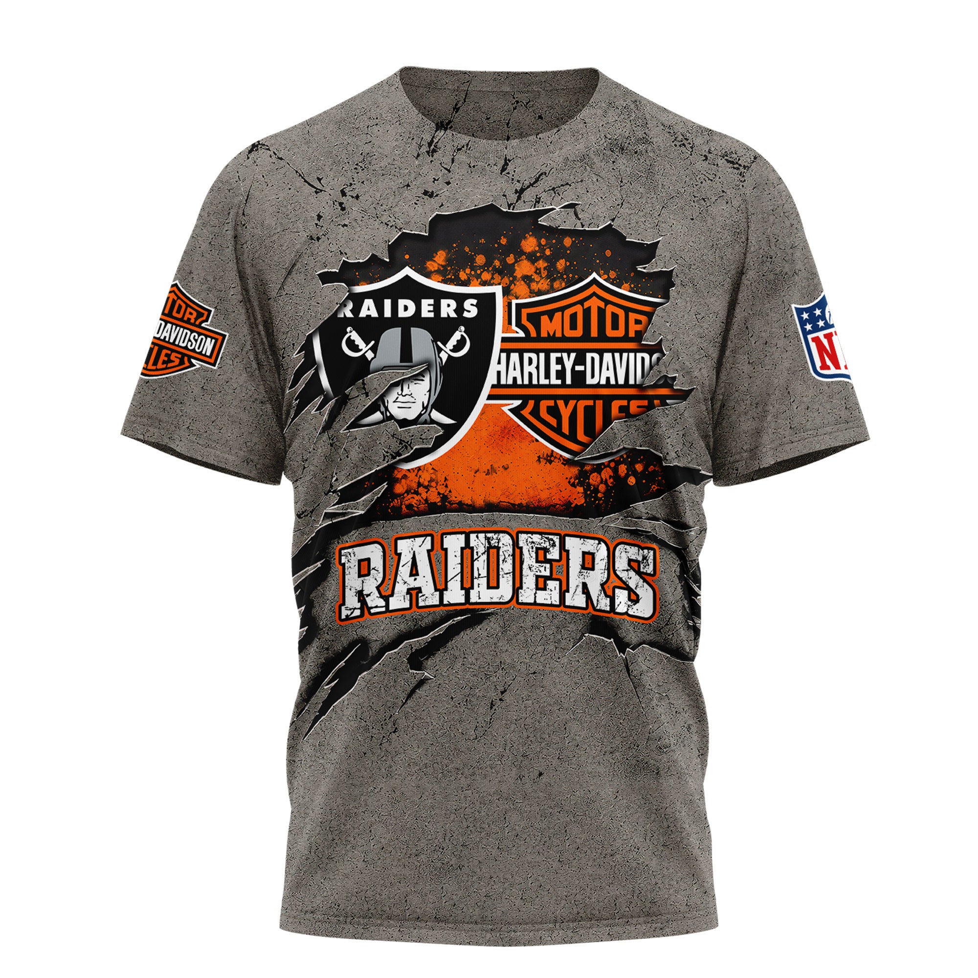 Lv.raiders | Premium  Harley Davidson For Life 3d Shirt Nf1