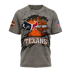 H.texans | Premium  Harley Davidson For Life 3d Shirt Nf1
