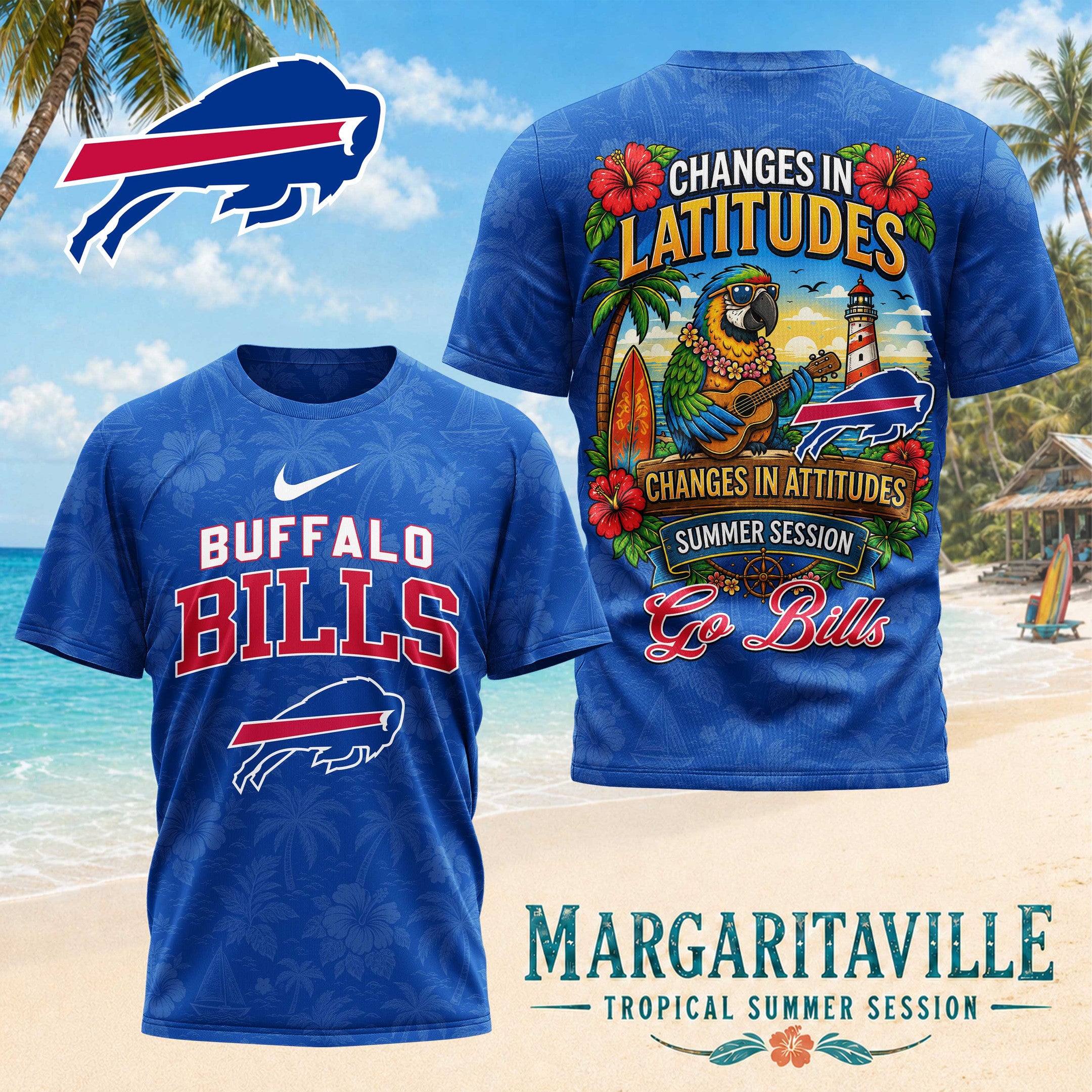 B.bills | Premium  Changes In Latitudes 3d Shirt Nf1