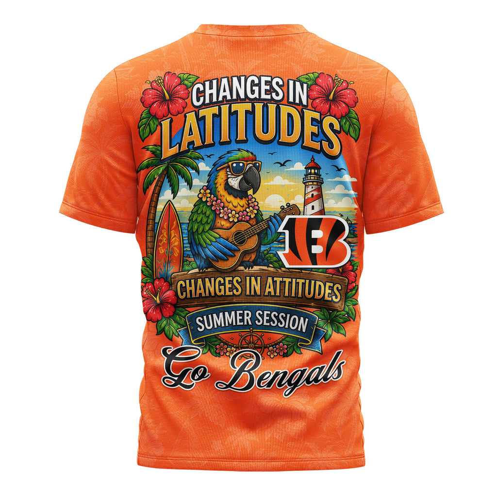C.bengals | Premium  Changes In Latitudes 3d Shirt Nf1