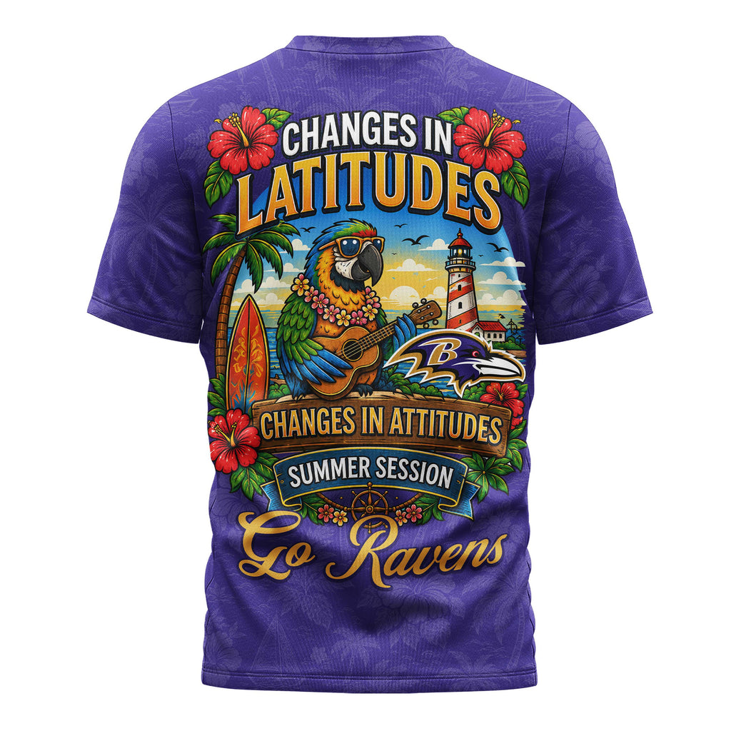 B.ravens | Premium  Changes In Latitudes 3d Shirt Nf1