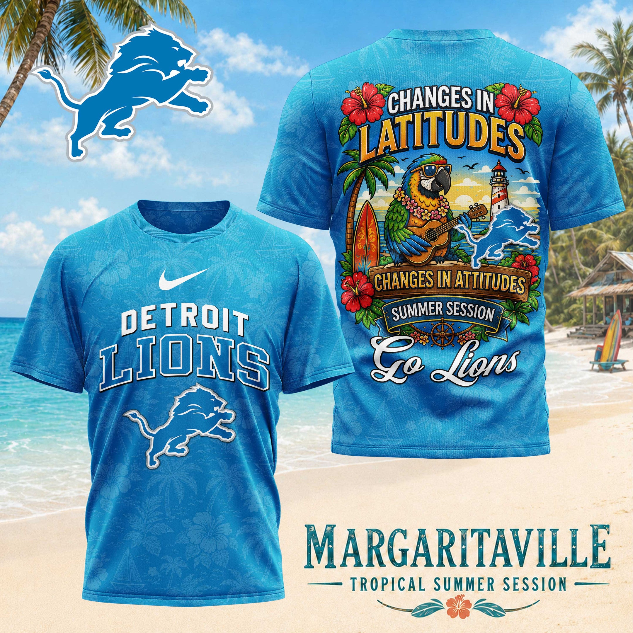 D.lions | Premium  Changes In Latitudes 3d Shirt Nf1