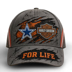 D.cowboys | Premium  Harley Davidson For Life Classic Cap Nf1