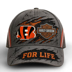 C.bengals | Premium  Harley Davidson For Life Classic Cap Nf1