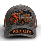 C.bears | Premium  Harley Davidson For Life Classic Cap Nf1