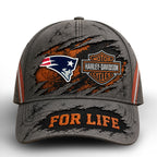 Ne.patriots | Premium  Harley Davidson For Life Classic Cap Nf1