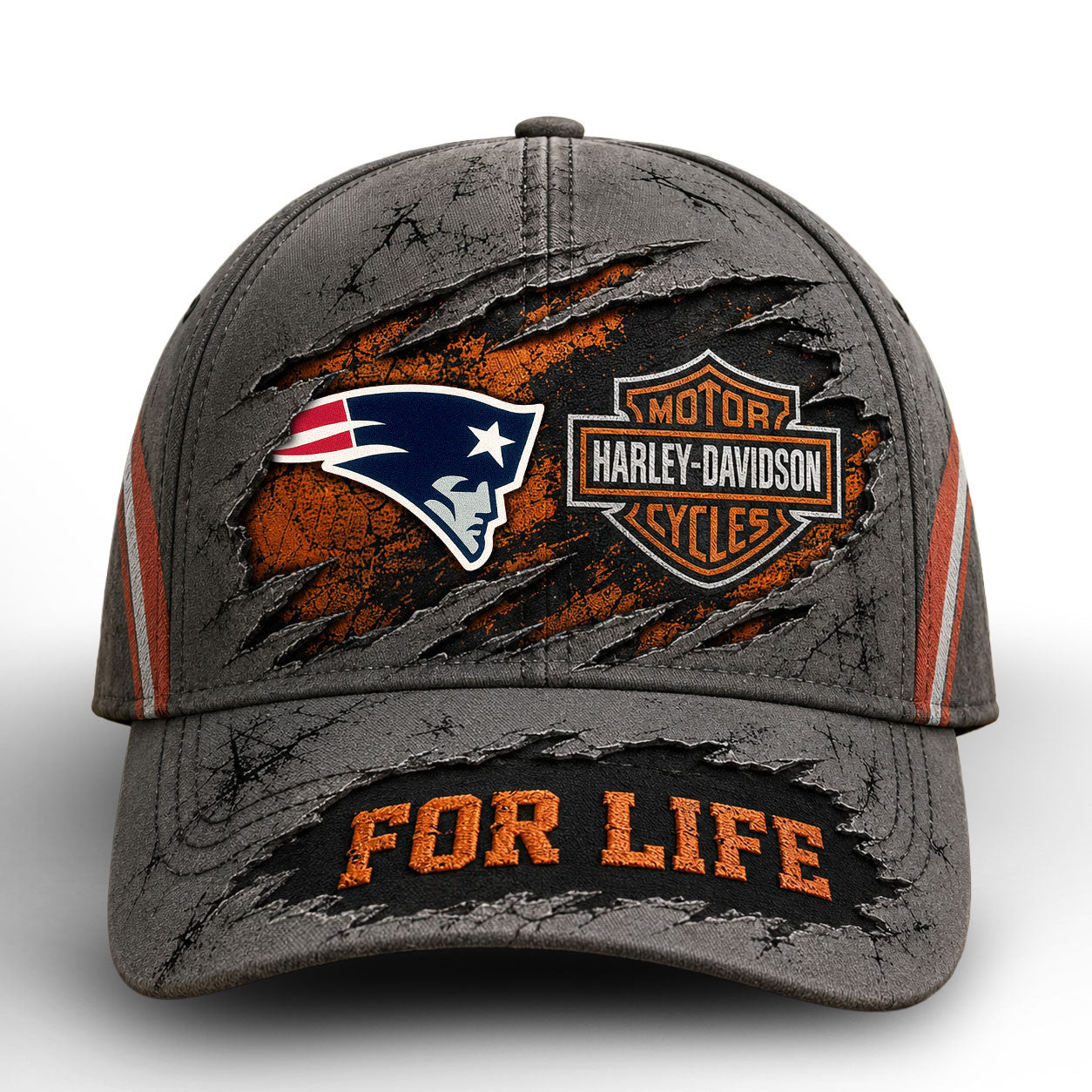 Ne.patriots | Premium  Harley Davidson For Life Classic Cap Nf1