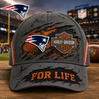 Ne.patriots | Premium  Harley Davidson For Life Classic Cap Nf1