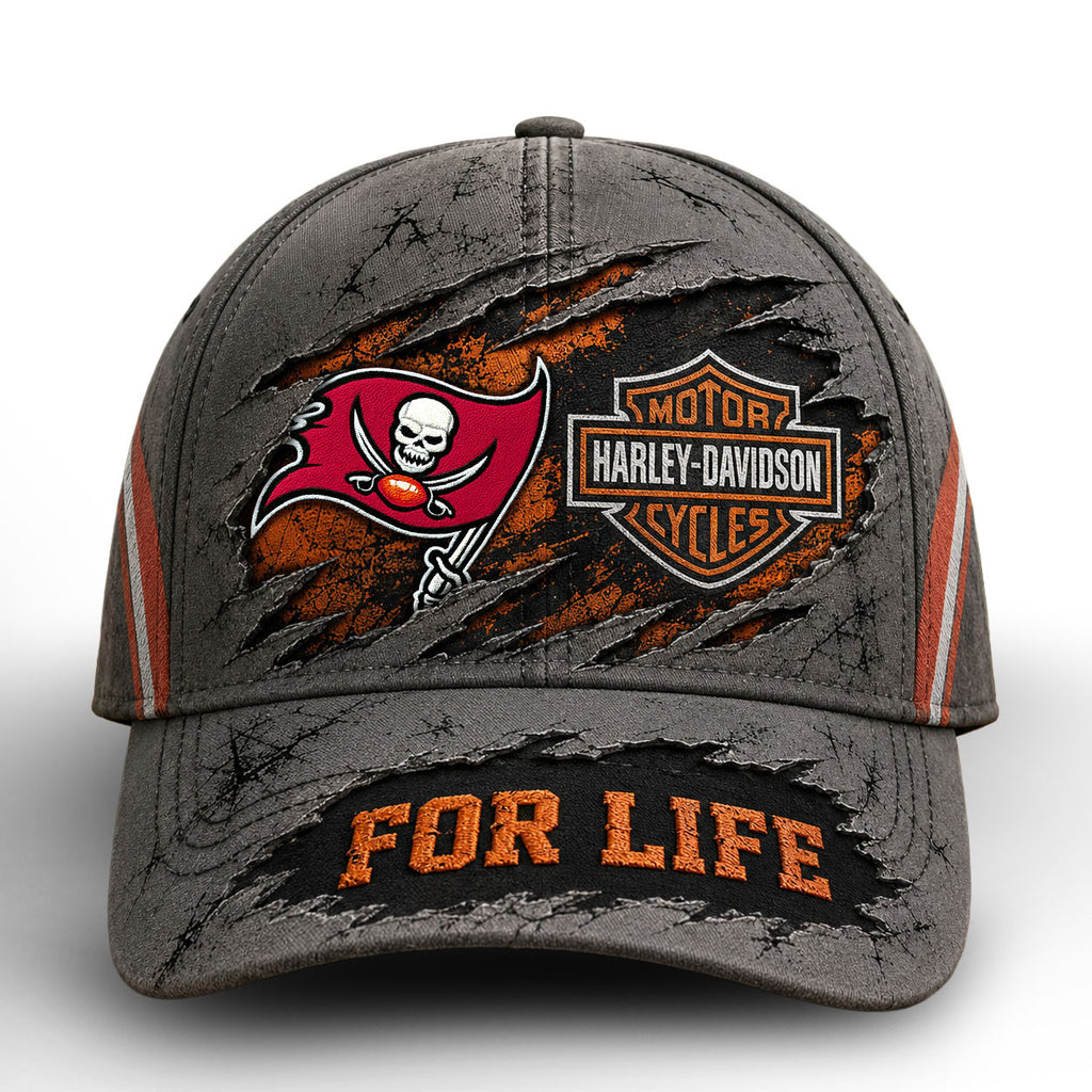 Tb.buccaneers | Premium  Harley Davidson For Life Classic Cap Nf1