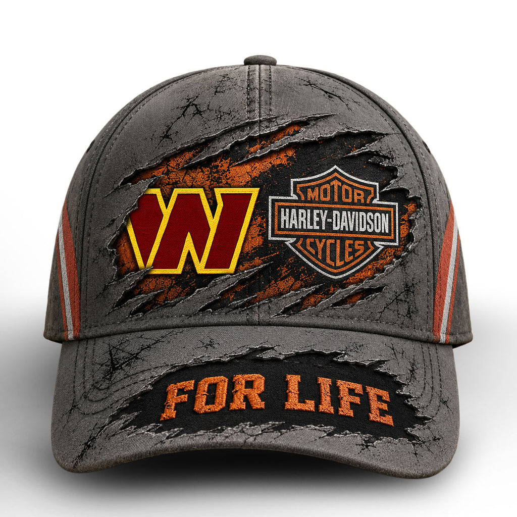 W.commanders | Premium  Harley Davidson For Life Classic Cap Nf1