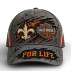 No.saints | Premium  Harley Davidson For Life Classic Cap Nf1