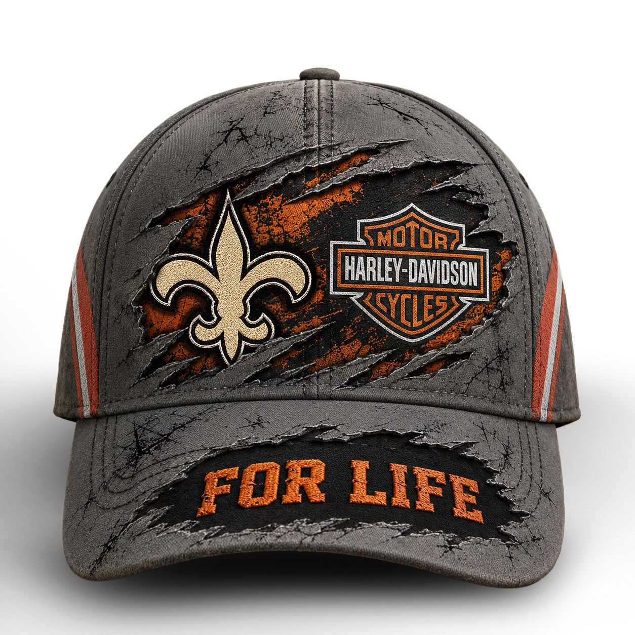 No.saints | Premium  Harley Davidson For Life Classic Cap Nf1