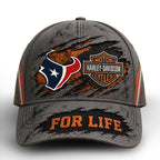 H.texans | Premium  Harley Davidson For Life Classic Cap Nf1