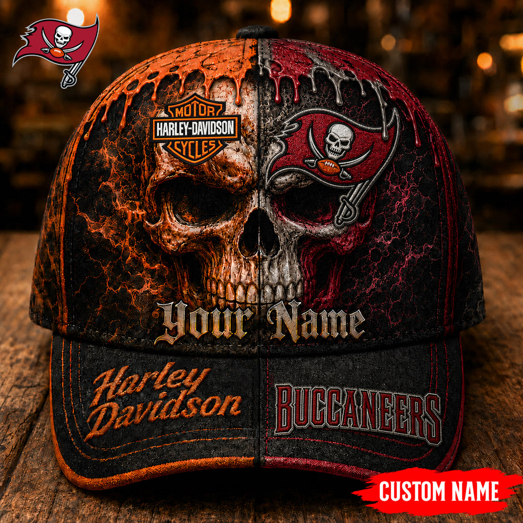 Tb.buccaneers | Premium  Harley Davidson Split Skull Classic Cap Nf1