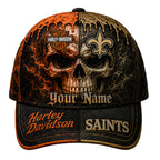 No.saints | Premium  Harley Davidson Split Skull Classic Cap Nf1