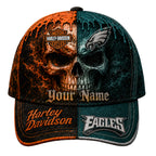 P.eagles | Premium  Harley Davidson Split Skull Classic Cap Nf1