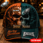 P.eagles | Premium  Harley Davidson Split Skull Classic Cap Nf1