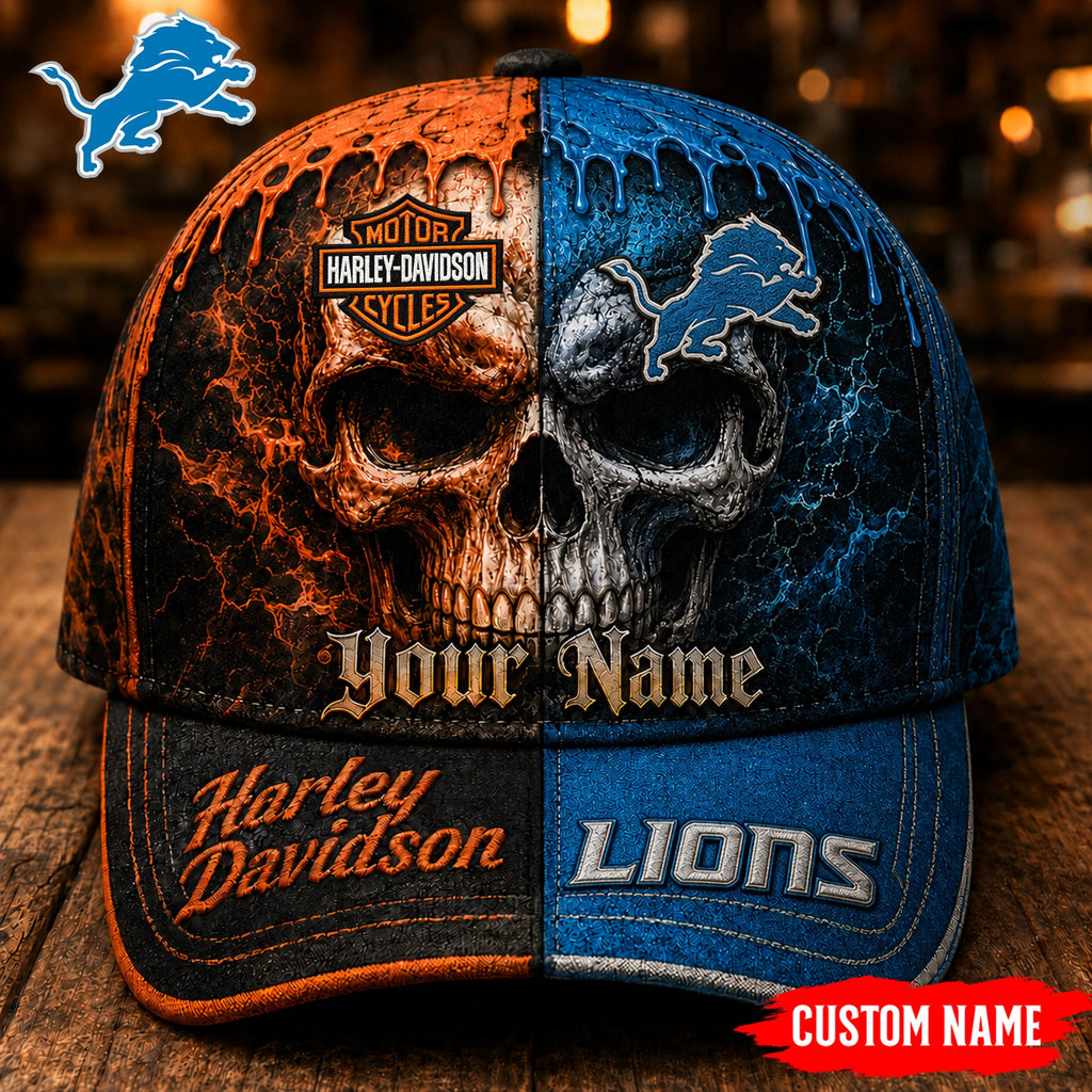D.lions | Premium  Harley Davidson Split Skull Classic Cap Nf1