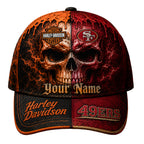 Sf.49ers | Premium  Harley Davidson Split Skull Classic Cap Nf1