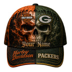 Gb.packers | Premium  Harley Davidson Split Skull Classic Cap Nf1