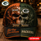 Gb.packers | Premium  Harley Davidson Split Skull Classic Cap Nf1
