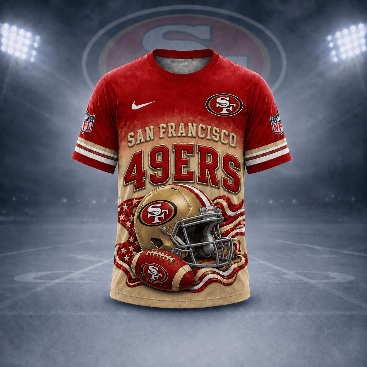 Sf.49ers | Premium  Game Day Pride 3d Shirt Nf1