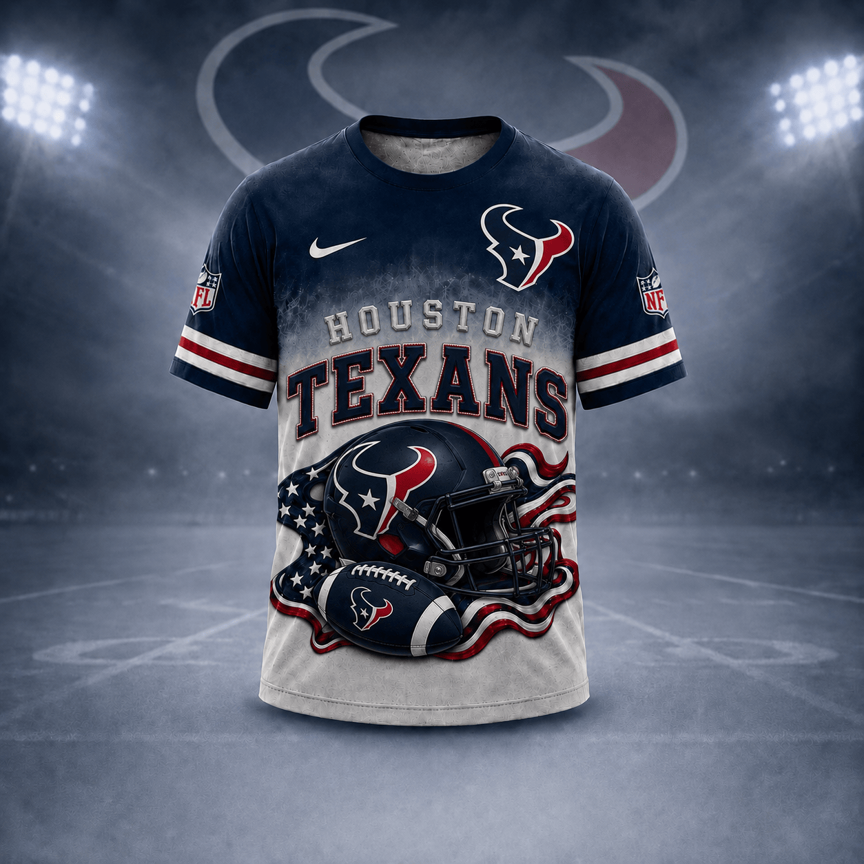 H.texans | Premium  Game Day Pride 3d Shirt Nf1