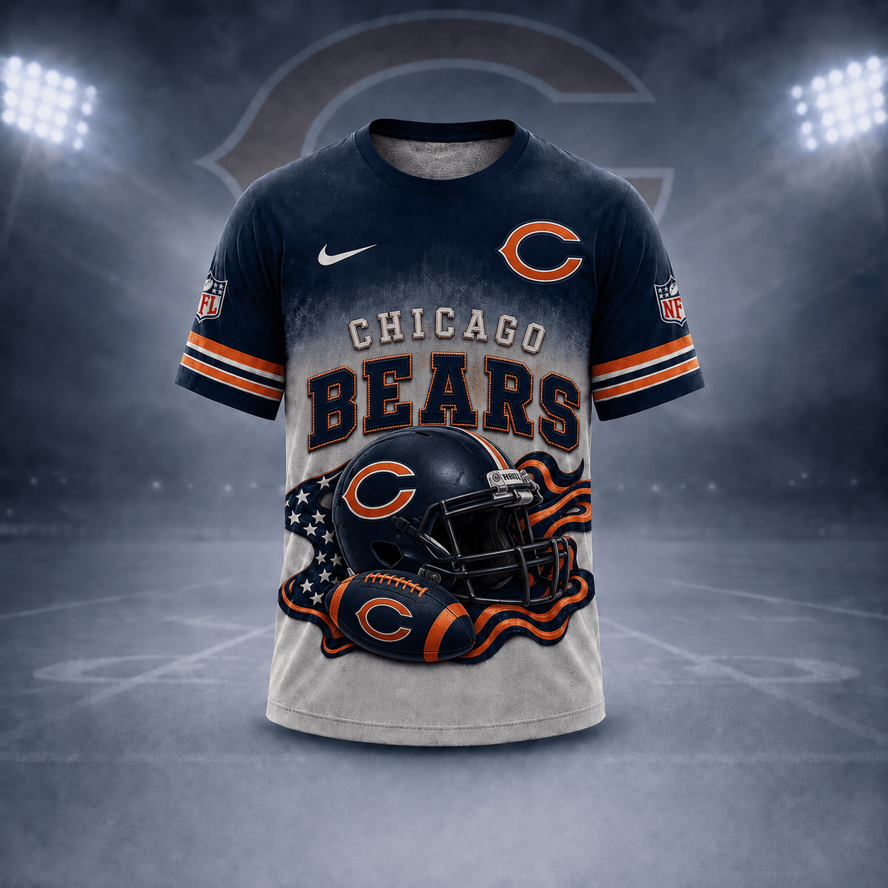 C.bears | Premium  Game Day Pride 3d Shirt Nf1