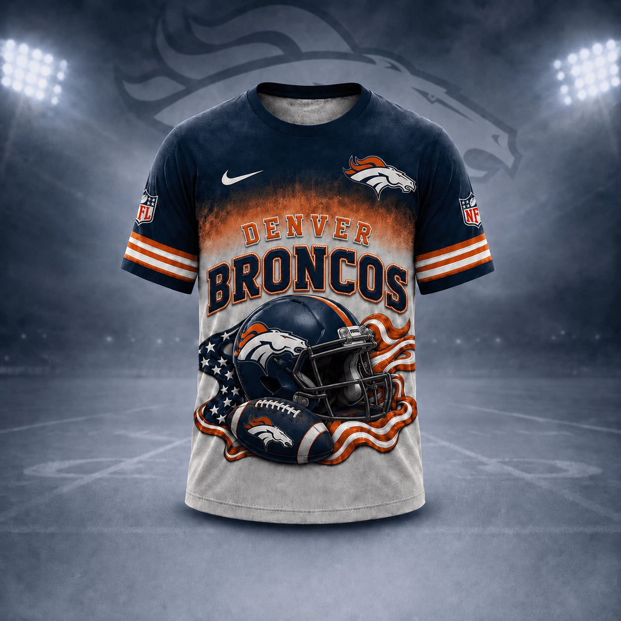 D.broncos | Premium  Game Day Pride 3d Shirt Nf1